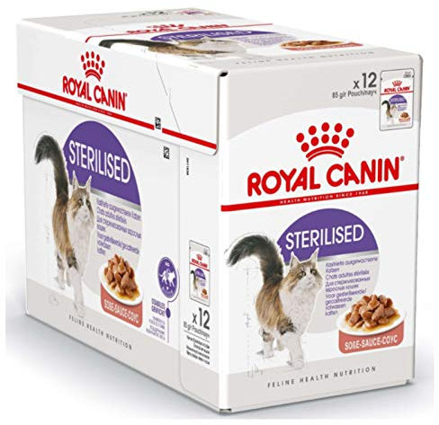 ROYAL CANIN Cats Alimentaires stérilisées Paquet 12 x 85 GR - Total: 1020 GR