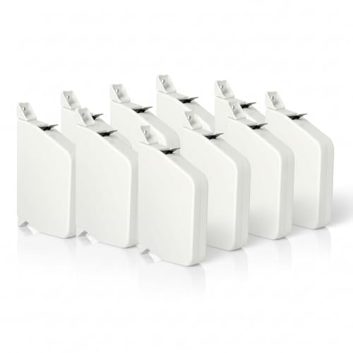 Mini Gurtwickler Aufputz 14mm - schwenkbarer Rolladen Gurtaufwickler für Jalousie und Rollo, Aufschraubwickler Rolladengurt Aufwickler Reparaturset - OHNE Gurt - 10 Stück