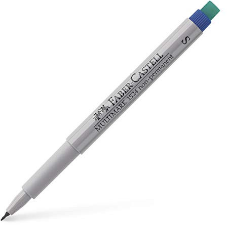 FABER-CASTELL 152451 - Marker Multimark S, non-permanent, blau, 1 Stück