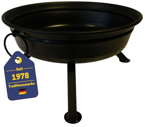 Best Sporting Feuerschale aus Stahl, schwarz, 65 cm Durchmesser