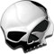 3D Skull Aufkleber Motorrad Aufkleber 7 * 6.8cm Schädel Emblem Aufkleber Auto Kofferraum Styling Zubehör Abziehbilder