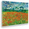 Giallobus - Gemälde - Vincent Van Gogh - Mohnfeld - Leinwand mit Standardrahmen - 140L x 100l cm - Bereit zum Aufhängen - Moderne Gemälde