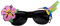 Boland - Partybrille für Erwachsene, Kunststoff, Spaßbrille, ohne Sehstärke, Sonnenbrille, Bad Taste Party, Mottoparty, Karneval