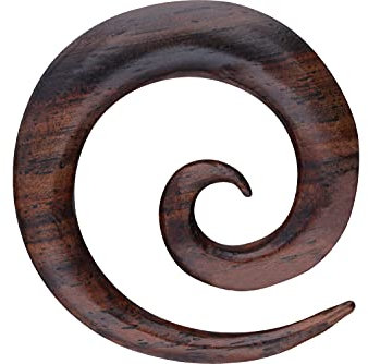 PIERCINGLINE Holz Dehnspirale Sono Piercing Ohr 12 mm