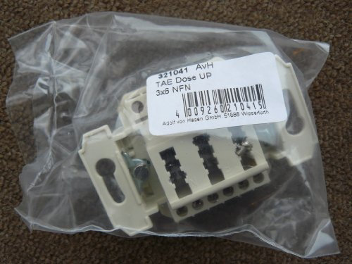 Telefon-Anschlußdose, NFN-Codierung (3x6), UP