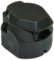 1x 13-polige Steckdose mit Klappe 12V KfZ Anhänger Schwarz PVC AHK Dose Trailer Schwarz Neu Old-Harvest