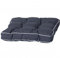 Madison 7FLORB239 Auflage Panama für Florence, 75% Baumwolle 25% Polyester, 47 x 47 cm, grau