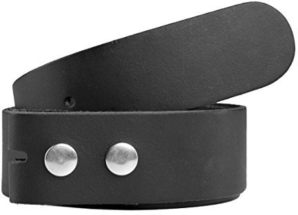 shenky Wechselgürtel ohne Schnalle | Druckknöpfe | 4cm Breite | Männer Druckknopfgürtel | Gürtel für Gürtelschnalle | Herren | Austauschbare Schnalle | Länge 105cm | Schwarz