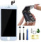 ZTR für iPhone 6S Display LCD Touchscreen Digitizer Ersatz Bildschirm Front Komplettes Glas mit Reparaturwerkzeug (4,7 Zoll weiß)