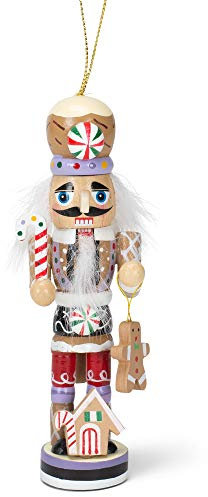 Kurt S. Adler Gingerbread Man Nutcracker Wooden Christmas Ornament Decoration