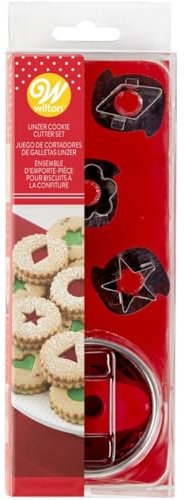 Wilton Linzer Cutter-Round, Stainless Steel, Multicoloured, 4.31x7.36x21.59 cm