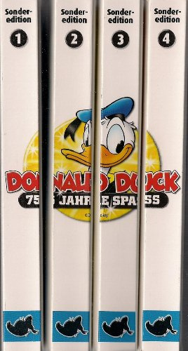 Lustiges Taschenbuch LTB Sonderedition - Donald Duck 75 Jahre Spass - Komplettset mit Band 1 + 2 + 3 + 4 Aus dem Leben eines Superstars von 2009