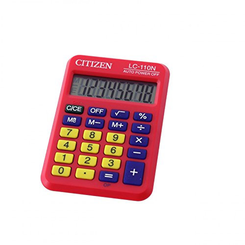 Citizen LC 110NRDCFS Taschenrechner rot