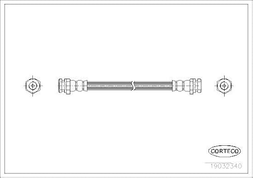Corteco 19032340 Bremsschlauch hinten