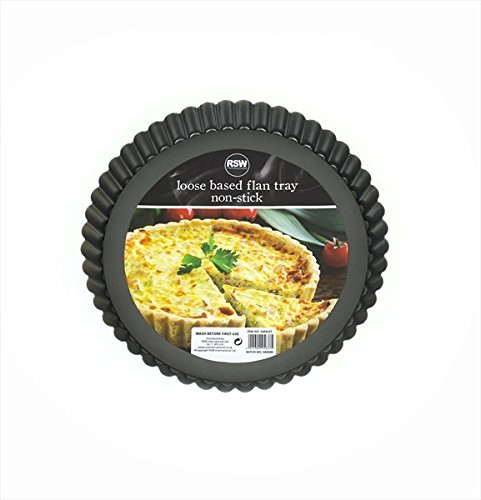 Loose Based Flan Tray Non Stick Baking Oven 23cm Cooking