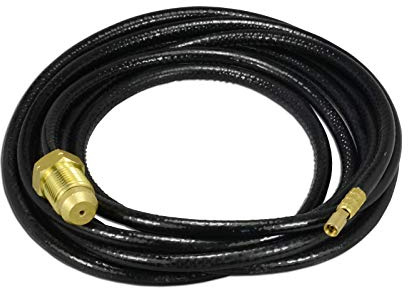 RIVERWELD Stromkabelschlauch für WP-20 WIG-Schweißbrenner, 3,8 m, Anschluss: 7/8-14LH, 1/4-28, Draht 6 mm² (WP-20)
