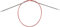 ChiaoGoo RED Lace circular needle 60cm 3.50mm - 1pc