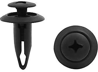 sourcing map 6 mm Diámetro De Agujero De Plástico Parachoques Guardabarros Clips De Empuje Retenedor De Remaches 10 Piezas Clip para Bandeja de Maletero