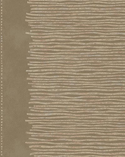 marburg Papier peint non-tissé Ocre Marron Doré Rayure pour chambre de mouton salon ou cuisine Qualité supérieure 100% Fabriqué en Allemagne 10,05 x 0,53m