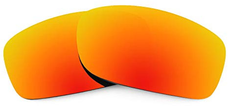 Revant Verres de Rechange Compatibles avec Oakley Fives Squared, Polarisés, Rouge Feu MirrorShield