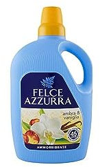 Felce Azzurra - Ammorbidente Diluito Ambra e Vaniglia, Profumo Avvolgente, Capi Morbidi - Maxi Formato 45 Lavaggi - 3000 ml