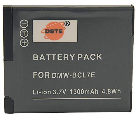 DSTE DMW-BCL7E Spare Battery Compatible for Panasonic DMW-BCL7 Lumix DMC-F5 DMC-FH10 DMC-FS50 DMC-SZ3 DMC-SZ3GK DMC-SZ9 DMC-XS1 DMC-XS3 Digital Camera