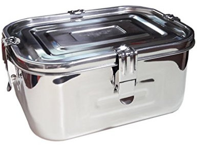 Stainless Steel 101oz(3L)Rectangular Seal Kimchi Food Leakproof Airtight Storage Container Saver by Namyoung