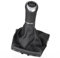 ICT Schaltknauf Schalthebel blau beleuchtet Schaltsack Schaltmanschette Leder, Naht silber, 6 gang, kompatibel mit: Opel Astra H GTC/TwinTop 2004-2010