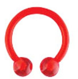 Trend Agent offener Ring aus PTFE mit Zwei Kugeln 1,6x12,7mm rot