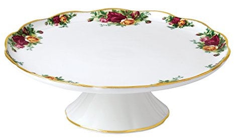Royal Albert Old Country Roses 40001854 30.5cm L/S Cake Stand, White, Fine Bone China