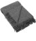 Wolldecke Grau 130x200 cm Paula - Kuscheldecke flauschig aus 100% Wolle - Plaid Decke perfekt als Sofa Überwurfdecke, Sofadecke, Wohndecke, Couchdecke - Hergestellt in Litauen
