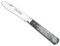 Au sabot 260700 Couteau Le pradel, Lame de 6,5 cm en Acier XC 75, Manche de 8,5 cm Corne Gris