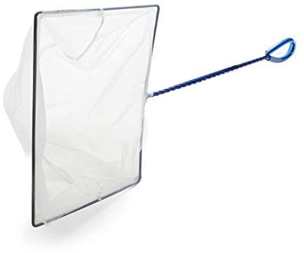 Interpet Fine Mesh Aquarium Fish Tank Catch Net, Extra Large, 7 x 10, White/Blue