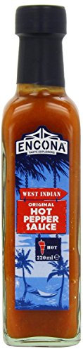 Encona West Indian Hot Pepper Sauce 220 ml (Pack of 6)