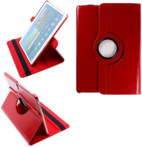 COOVY® 2.0 Custodia per Samsung Galaxy TAB S 10.5 SM-T800 SM-T801 SM-T805 SMART 360° GRADI DI ROTAZIONE COVER SUPPORTO PROTEZIONE CASE Auto Sveglia/Sonno | rosso