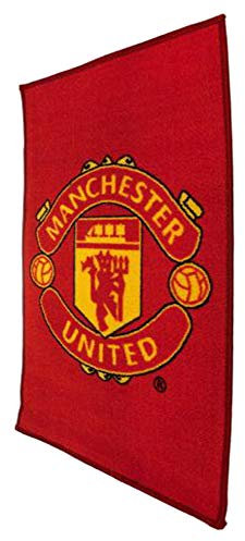 Manchester United Printed Crest Rug - Multi-Colour