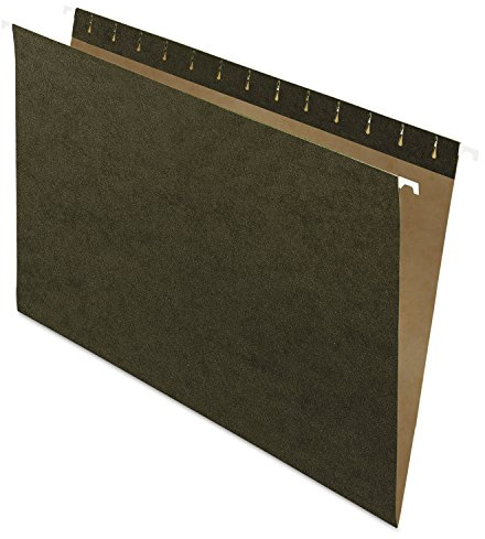 Pendaflex 81620EE Recycled Hanging Folders, Legal Size, Standard Green, 25/BX (81620)