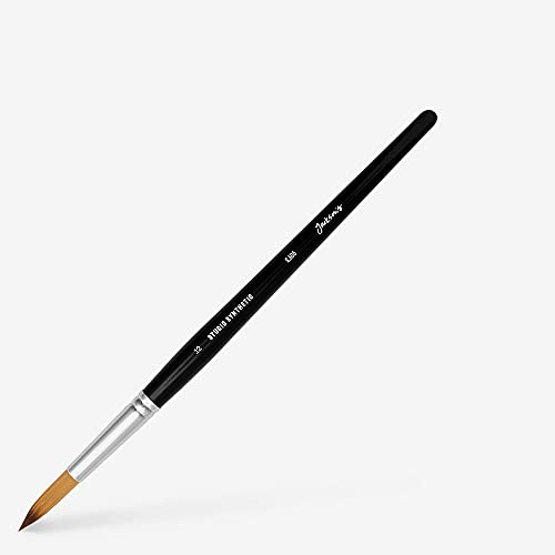 Jackson's : Studio Synthetic Watercolour Brush : Round : Size 12 : Paintbrush for Artists and Students
