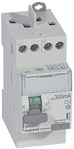 Interrupteur différentiel 2P 230V~ 40A type AC 300mA - 2 modules