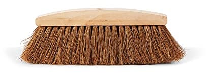 Perfetto Sunset Escoba de Fibra de Coco y mopa de Madera, Natural, 33x3,5x11,5 cm