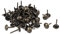 sourcing map Clou Tapissier 8mm x 15mm Rond Tête Punaise Clou Bronzé Cuir Sofa 50Pcs