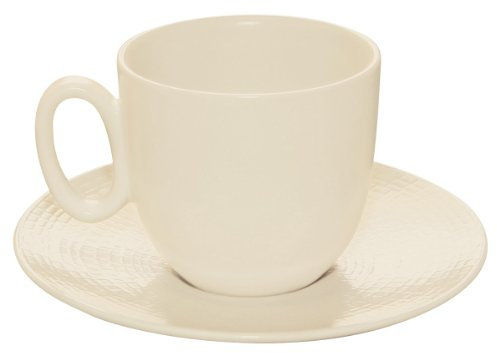 DEGRENNE - Modulo Nature Kaolin Lot de 6 tasses à café 11,5 cl