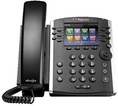 Plantronics Poly - VVX 411 12-Line VOIP Business Phone (Polycom) - Desk Phone with Handset - POE - Power Supply Not Included - 3.5' Color Display