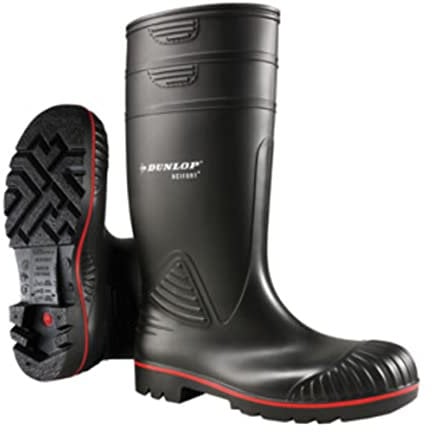DUNLOP Protective Footwear, A442031, Acifort Heavy Duty Full Safety, Nere/rosso, Taglia 42 EU