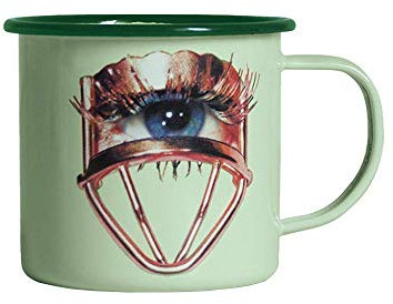 Tazza in Metallo Smaltato Toiletpaper Ø Cm.10 H.9 - Occhio