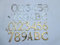 IRONMONGERY WORLD® Solid Brass House Door Numbers Numerals Alphabets Letters (A - Polished Brass)