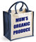 Mittlere Jutetasche Mamas Bio-Produkte Dunkelblaue Tasche