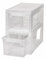 2 Stück Schubladenboxen mit Nutzvolumen 7 Liter pro Box. Passend für z.B. Socken, Krawatten, CDs und DVDs, etc. Maße pro Box: 19,6 x 39 x 16 cm