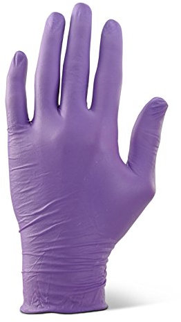 NITRILE EXAMINATION GLOVES POWDER FREE PURPLE M