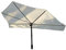 Fächerschirm - STABIELO - AIDA - BEZUG HUSUM ZANGENBERG - Weiss/Natur - Befestigung bis Ø bis 35 mm - ®- Holly-Sunshade ®